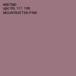 #9B7580 - Mountbatten Pink Color Image